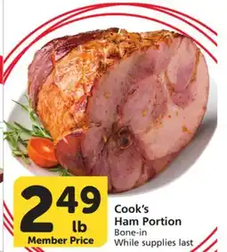 Vons Cook's Ham Portion offer