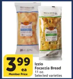 Vons Izzio Focaccia Bread offer