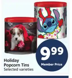 Vons Holiday Popcorn Tins offer