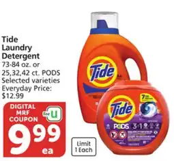 Vons Tide Laundry Detergent offer