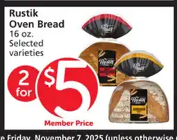 Vons Rustik Oven Bread offer