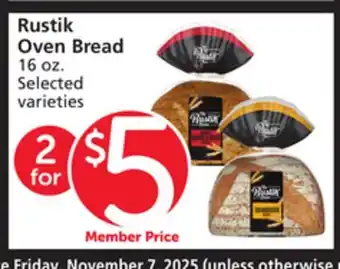 Vons Rustik Oven Bread offer