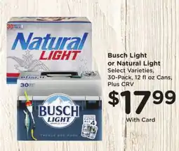 Ralphs Busch Light or Natural Light offer