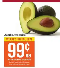 Mariano's Jumbo Avocados offer