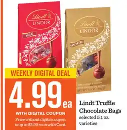 Mariano's Lindt Truffle Chocolate Bags offer
