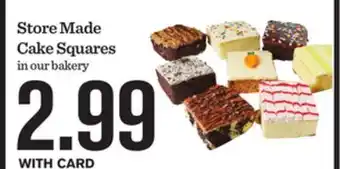 Mariano's Store Made Cake Squares offer