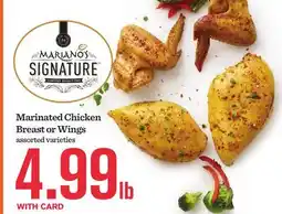 Mariano's Marinated Chicken Breast or Wings offer