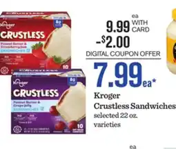 Mariano's Kroger Crustless Sandwiches offer