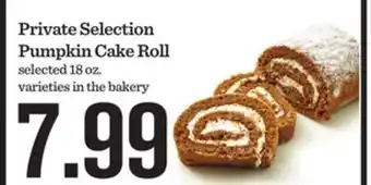 Mariano's Private Selection Pumpkin Cake Roll offer