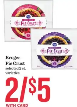 Mariano's Kroger Pie Crust offer