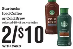 Mariano's Starbucks Iced Coffee or Cold Brew offer