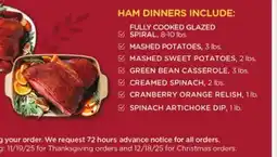 Mariano's НАМ DINNERS INCLUDE: offer