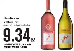 Mariano's Barefoot or Yellow Tail offer