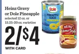 Mariano's Heinz Gravy or Dole Pineapple offer