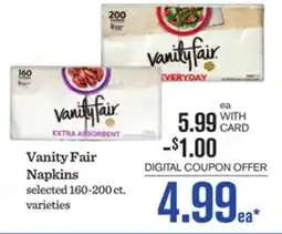Mariano's Vanity Fair Napkins offer