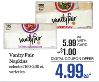 Mariano's Vanity Fair Napkins offer