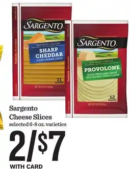 Mariano's Sargento Cheese Slices offer