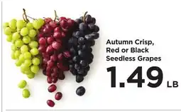 Food 4 Less Autumn Crisp, Red or Black Seedless Grapes offer