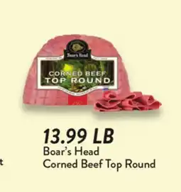 Fresh Thyme Bear's Head CORNED BEEF TOP ROUND offer