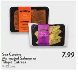 Fresh Thyme Sea Cuisine Marinated Salmon or Tilapia Entrees offer