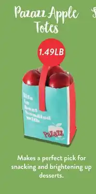 Fresh Thyme Pazazz Apple L Totes offer