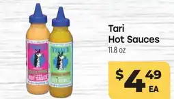 Tony’s Fresh Market Tari Hot Sauces offer