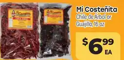 Tony’s Fresh Market Mi Costeñita Chile de Árbol or Guajillo offer