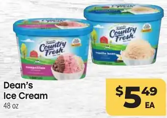Tony’s Fresh Market Dean's Ice Cream offer
