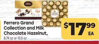 Tony’s Fresh Market Ferrero Grand Collection and Milk Chocolate Hazelnut offer