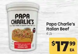 Tony’s Fresh Market Papa Charlie's Italian Beef offer