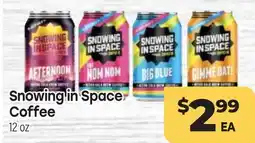 Tony’s Fresh Market Snowing in Space Coffee offer