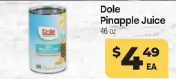 Tony’s Fresh Market Dole Pinapple Juice offer