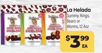 Tony’s Fresh Market La Helada Gummy Rings, Bears or Worms offer