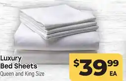 Tony’s Fresh Market Luxury Bed Sheets offer