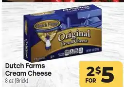 Tony’s Fresh Market Dutch Farms Cream Cheese offer