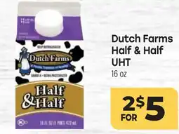 Tony’s Fresh Market Dutch Farms Half & Half UHT offer