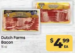 Tony’s Fresh Market Dutch Farms Bacon offer