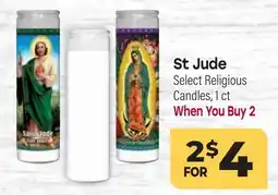 Tony’s Fresh Market St Jude Select Religious Candles offer