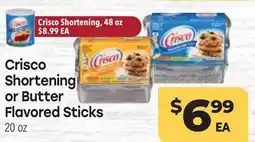 Tony’s Fresh Market Crisco Shortening or Butter Flavored Sticks offer