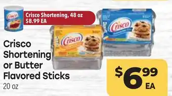 Tony’s Fresh Market Crisco Shortening or Butter Flavored Sticks offer