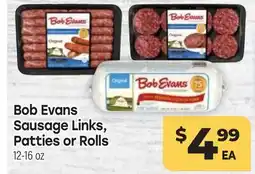 Tony’s Fresh Market Bob Evans Sausage Links, Patties or Rolls offer