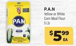 Tony’s Fresh Market P. A. N Yellow or White Corn Meal Flour offer
