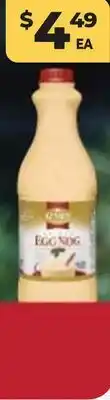 Tony’s Fresh Market EGG NOG offer