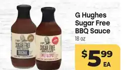 Tony’s Fresh Market G Hughes Sugar Free BBQ Sauce offer