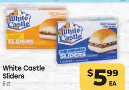 Tony’s Fresh Market White Castle Sliders offer