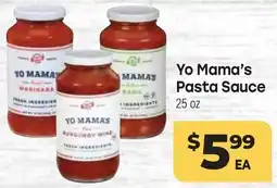 Tony’s Fresh Market Yo Mama's Pasta Sauce offer