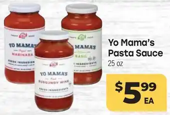 Tony’s Fresh Market Yo Mama's Pasta Sauce offer