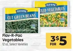 Tony’s Fresh Market Flav-R-Pac Vegetables offer