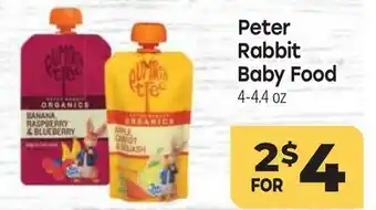 Tony’s Fresh Market Peter Rabbit Baby Food offer