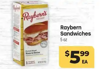 Tony’s Fresh Market Raybern Sandwiches offer